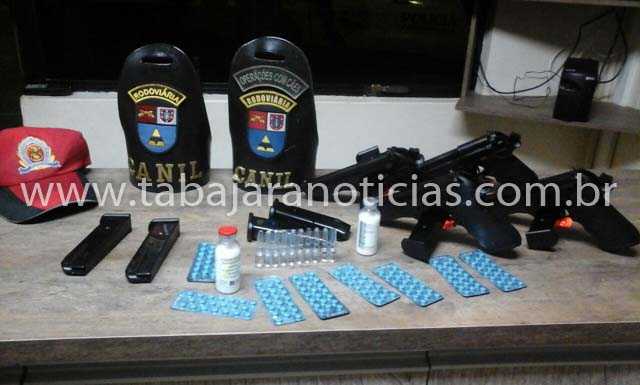 CANIL DA 2ª CIA DA POLICIA RODOVIÁRIA ENCONTRA DROGAS E ARMAS EM ROLÂNDIA