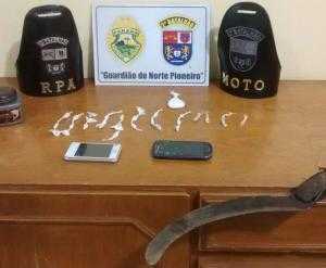 POLÍCIA MILITAR APREENDE DROGAS EM SANTO ANTONIO DA PLATINA