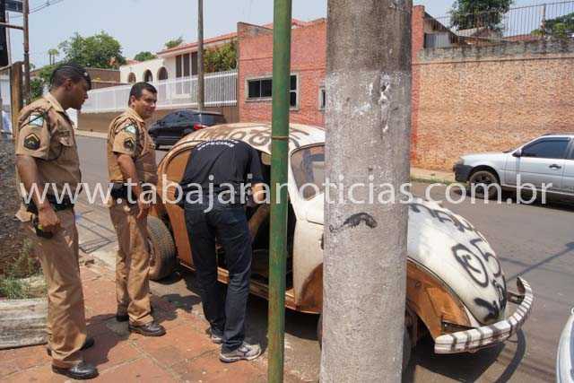 POLICIA MILITAR DE JACAREZINHO RECUPERA FUSCA ROUBADO EM CAMBARA