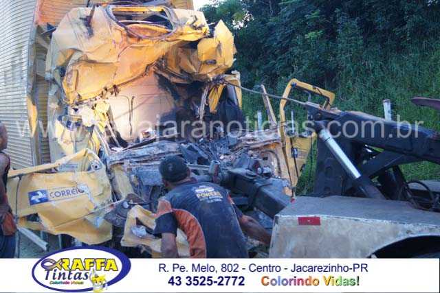 MOTORISTA MORRE EM ACIDENTE NA PR 092 EM JOAQUIM TÁVORA