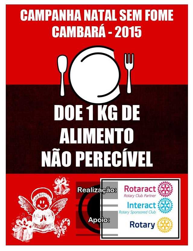 CAMPANHA NATAL SEM FOME CAMBARA 2015