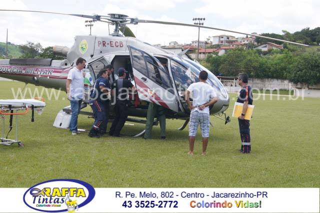 PACIENTE COM HEMORRAGIA INTRA CEREBRAL É TRANSFERIDA DE HELICÓPTERO PARA LONDRINA