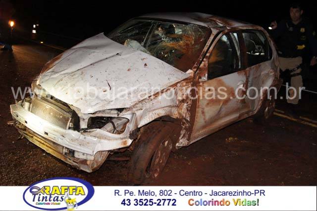CACHORRO PROVOCA ACIDENTE COM CINCO FERIDOS NO KM 24 DA BR 369 EM CAMBARA
