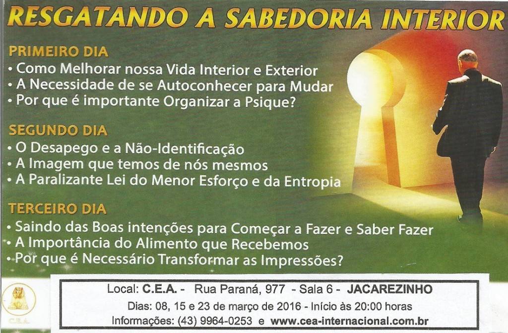 Folder Curso Resgatando S. Interior