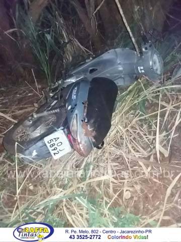 JOVEM MORRE APÓS ACIDENTE COM MOTOCICLETA NA RODOVIA DA LIBERDADE ENTRE SALTO GRANDE E CAMBARÁ