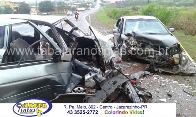 GRAVE ACIDENTE DEIXA DOIS MORTO E QUATRO FERIDOS NA BR 369 EM BANDEIRANTES