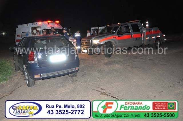 ACIDENTE ENTRE PALIO E CORCEL NO TREVO DA VILA RURAL