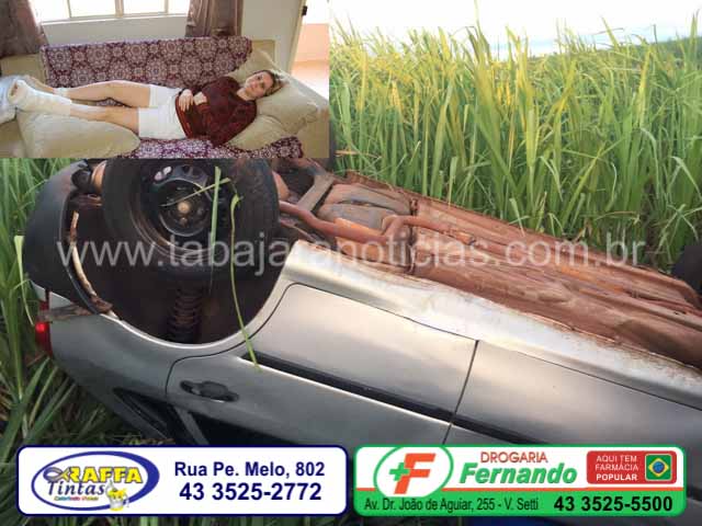 EMPRESÁRIA DE JACAREZINHO SOFRE ACIDENTE NA CURVA DO (S) NA PR 431 PRÓXIMO A CAMBARA