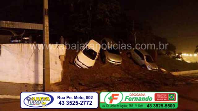 Temporal causa alagamentos e estragos em Santo Antonio da Platina