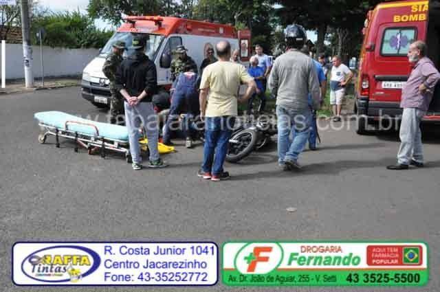 Acidente moto x carro - Tabajara Noticias