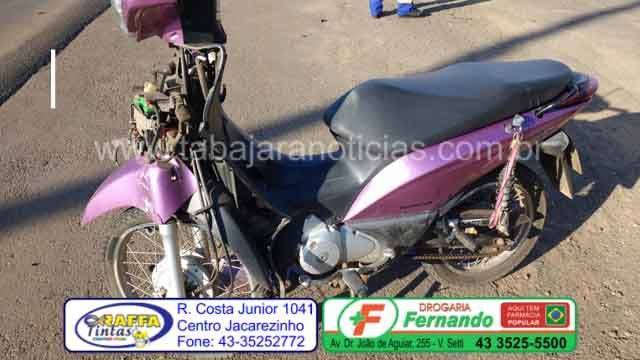 Acidente moto x carro - Tabajara Noticias