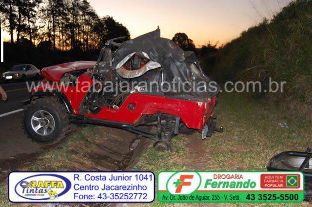 Acidente Jeep - Tabajara Noticias