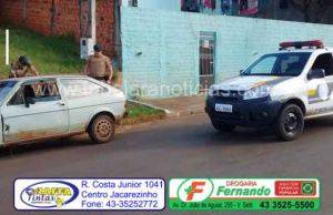 Policia Militar prende dois homens com revolver após tentarem abordar mulher próximo ao morro da Telepar