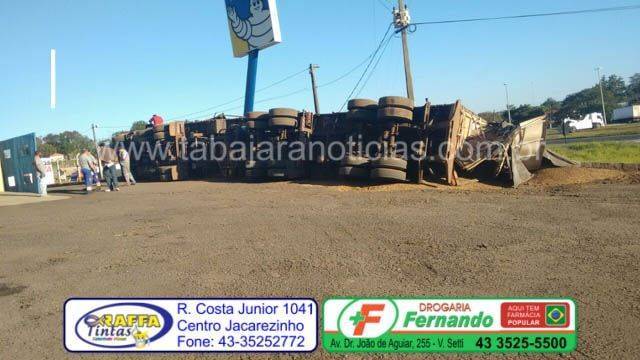 Acidente com carreta - Tabajara Noticias