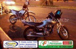Equipe Motos da Policia Militar recupera moto furtada em Ribeirão Claro