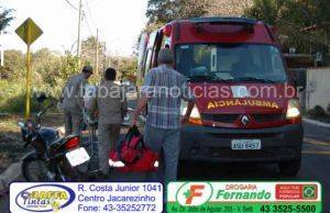 Motociclista sofre acidente após passar por lombada recém instalada próximo ao Panorama