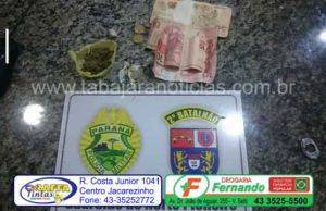 Fugiram de abordagem mas foram presos por tráfico pela equipe da Policia Militar