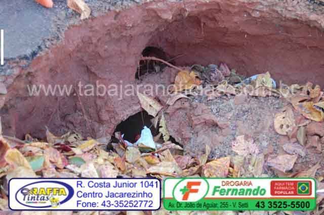 buraco na rua - Tabajara Noticias