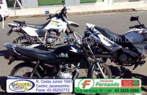 Equipe Motos da Policia Militar apreende moto usada para manobras arriscadas e com documentos atrasados a 05 anos