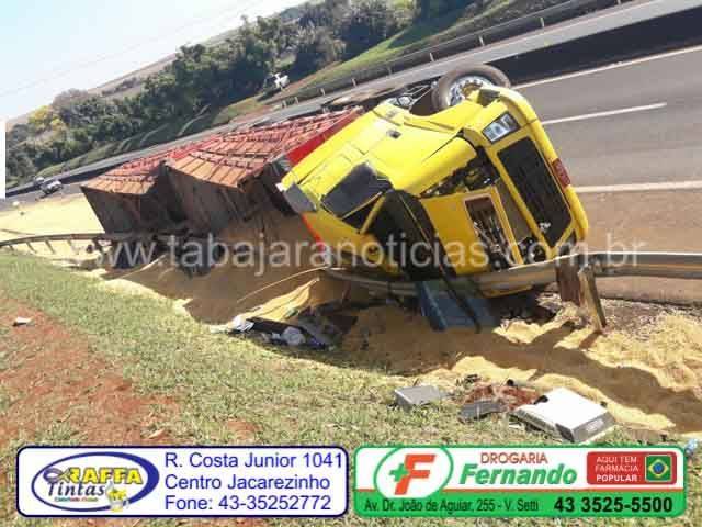 acidente carreta - Tabajara Noticias
