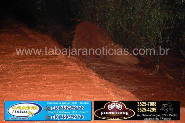 Carro arrastado pela enchente - Tabajara Noticias