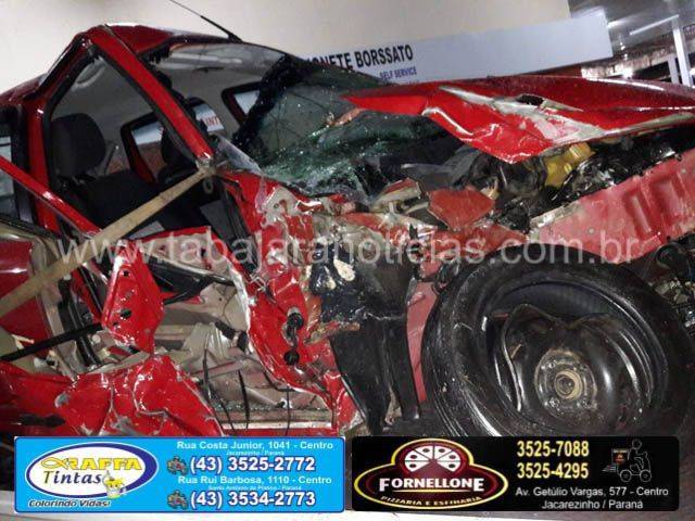 Acidente carro x caminhão - Tabajara Noticias