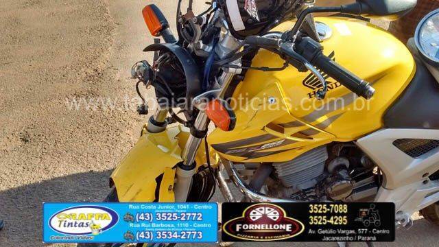 Acidente moto x carro - Tabajara Noticias