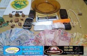 Equipe Rotam prende acusado de tráfico em Santo Antonio da Platina