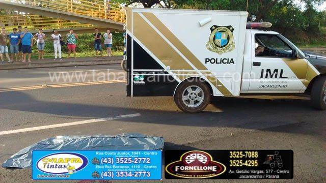 Homem é atropelado na BR 153 em Jacarezinho - Tabajara Noticias