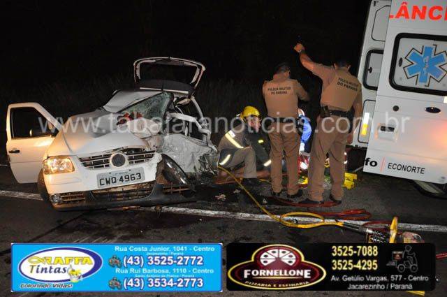 acidente fatal na BR 153 em Jacarezinho - Tabajara Noticias