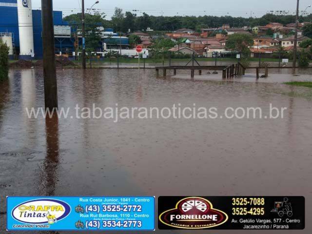 enchente em Ribeirão Claro - Tabajara Noticias