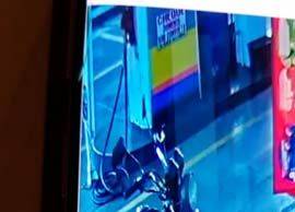 Câmeras de segurança flagram assalto em posto de combustíveis em Cambara