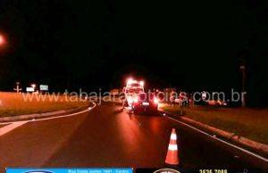 Motociclista fica gravemente ferido em acidente no trevo do santo em Jacarezinho