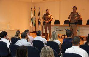 COMANDANTE DO 2º BPM DISCUTE NOVOS PROCEDIMENTOS DE SEGURANÇA PARA PREVENÇÃO DE CRIMES CONTRA CIDADÃOS E AGÊNCIAS BANCÁRIAS.
