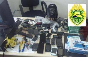 POLÍCIA MILITAR REALIZA OPERAÇÃO “BATE GRADE” E APREENDE ARMA DE FOGO E MAIS DE 80 CELULARES NA CADEIA DE SANTO ANTÔNIO DA PLATINA, MATÉRIA ATUALIZADA