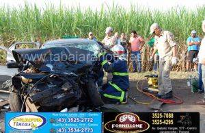 Acidente deixa um morto e quatro feridos na PR 431 entre Jacarezinho e Cambara