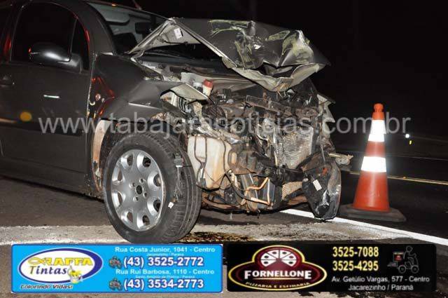 Acidente entre carro e caminhão na BR 153 - Tabajara Noticias