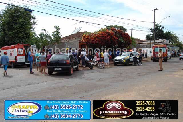 Moto atropela pedestre após bater em carro - Tabajara Noticias