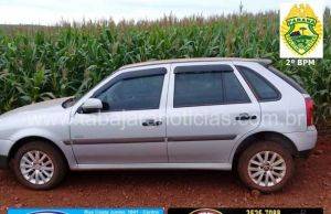 Policia Militar de Cambara recupera carro furtado
