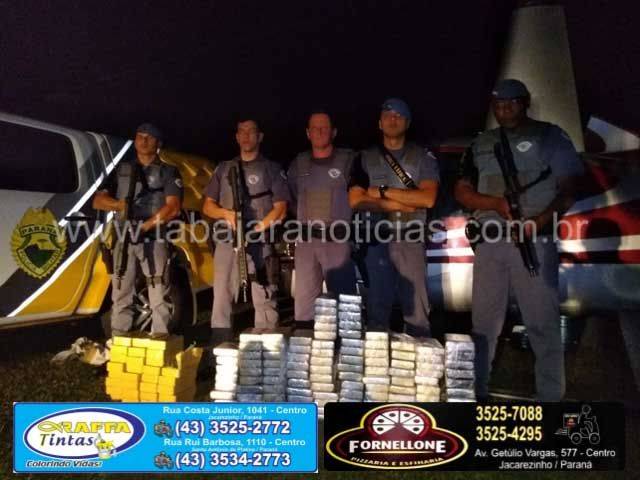 Helicóptero preso com 140 quilos de cocaína - Tabajara noticias