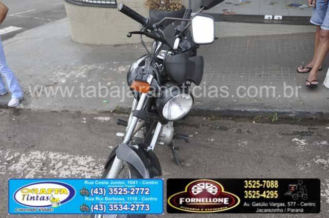Acidente entre moto e carro - Tabajara Noticias