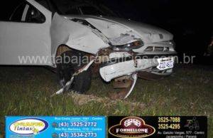 Tentou ultrapassar mas bateu na traseira de Fusca na BR 153