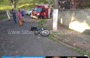 Motociclista com sinais de embriagues sofre queda fica ferido e é apreendido pela PM após se evadir