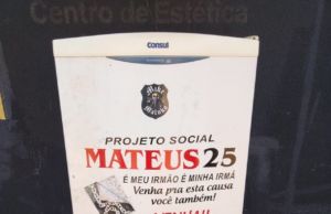 Vândalos roubam a geladeira do projeto social Mateus 25 que ficava no Mike Maluco