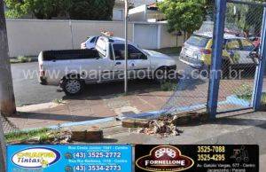 Estacionamento é arrombado bandidos levaram uma caminhonete e duas motos do local