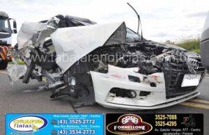 Mais um grave acidente na BR 153 em Jacarezinho