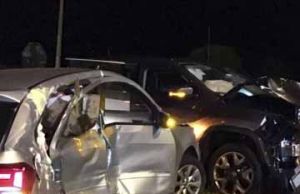 Colisão auto x auto no trevo que liga Bandeirantes a Abatiá deixa duas pessoas feridas