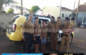 Policia Militar realiza desejo de garoto que sonha em ser Policial em Ribeirão do Pinhal