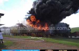 Incêndio na torre de resfriamento da Usina Dacalda mobiliza equipes da brigada e dos Bombeiros