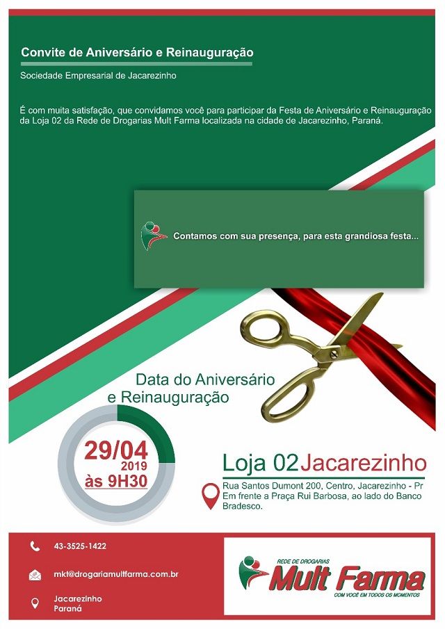 multifarma aniversário